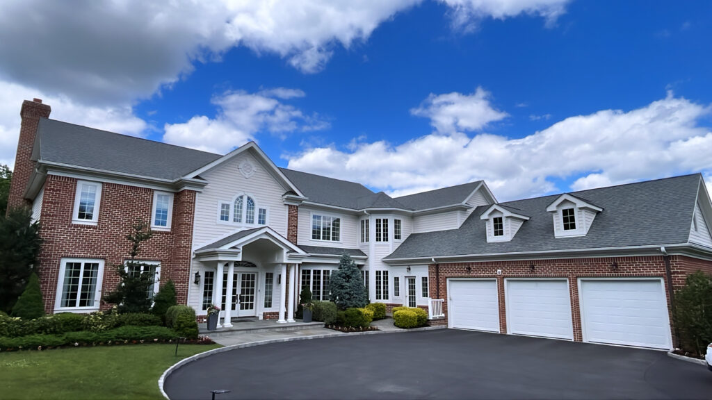 Brick and siding exterior repaint project in Scarsdale NY by Tri-State Hardwood Flooring